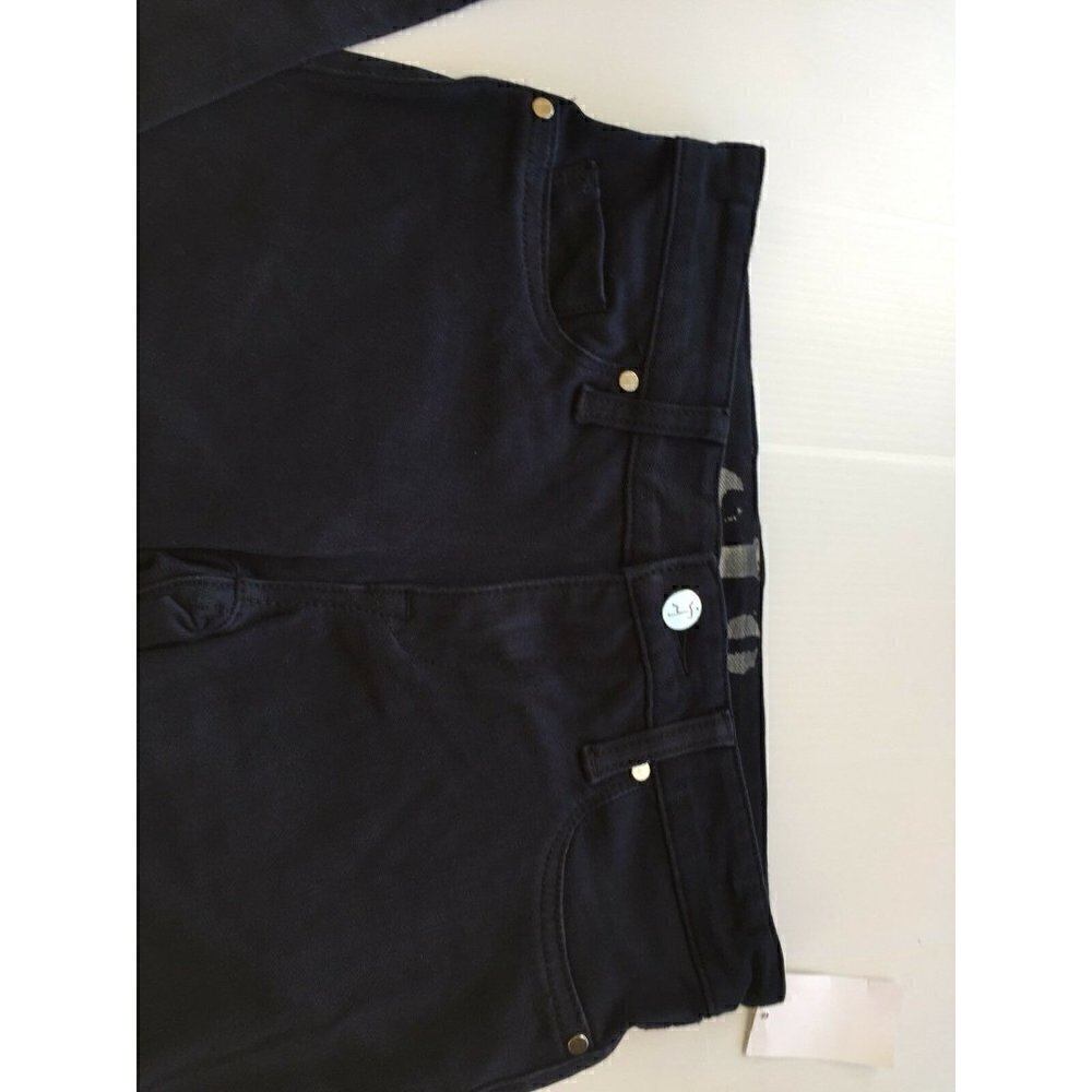 SL8 Denim Dark Blue Skinny Sequin Pants - Picture 7 of 12